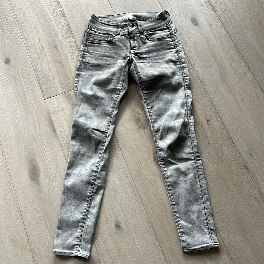 G Raw Midge Mid Skinny jean